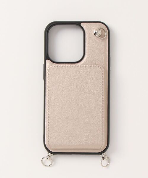 An+u(アンユー)の「ミラー・カードポケット スマホケース iPhone 14pro(スマホケース/カバー・レディース・シルバー/ピンク/グレイッシュベージュ/シャンパン/ペールイエロー/セージグリーン/ダークブラウン・ONE SIZE)」の16枚目の写真
