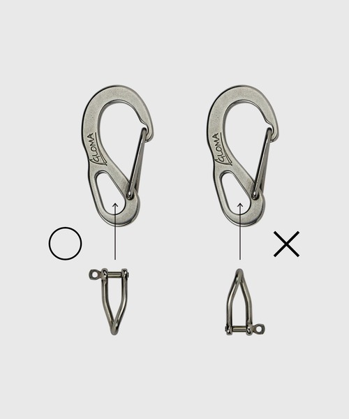 GLOMA NAUTICA グローマノーティカキーリング GLOMA NAUTICA グローマノーティカ バウシャックル キーリング