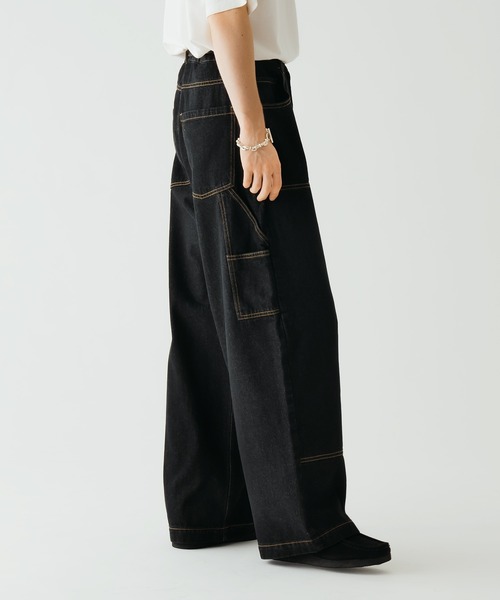 WETTEMPT(ウィテンプト)の「DOUBLE KNEE DENIM PANTS /ダブルニーデニムパンツ(デニムパンツ・メンズ・ブラック/グレー・SMALL/MEDIUM/LARGE)」の12枚目の写真