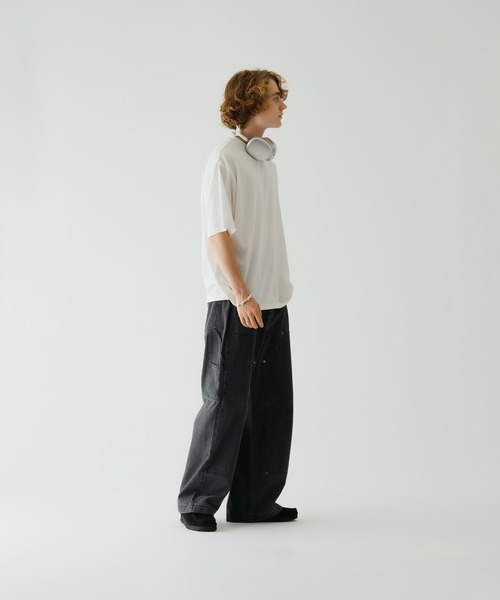 WETTEMPT(ウィテンプト)の「DOUBLE KNEE DENIM PANTS /ダブルニーデニムパンツ(デニムパンツ・メンズ・ブラック/グレー・SMALL/MEDIUM/LARGE)」の5枚目の写真