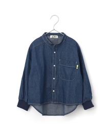 MAKE YOUR DAY | 無地バンドカラーシャツ■150.160cm(シャツ/ブラウス)