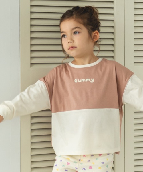 pairmanon(ペアマノン)の「バイカラー プリント ポケット付き アソート 長袖 Tシャツ(Tシャツ/カットソー・キッズ・パープル系その他3/ブルー系その他3/ブルー系その他/ブラック系その他/パープル/グレー系その他/ブラック系その他2/グリーン系その他/パープル系その他2/ベージュ系その他/その他/ピンク系その他4/パープル系その他/ブラック系その他3/ブラウン系その他/ブラック系その他4/グリーン系その他4/ブラウン系その他2/グリーン系その他3/グリーン系その他2・90/130/150/120/80/140/110/100)」の19枚目の写真