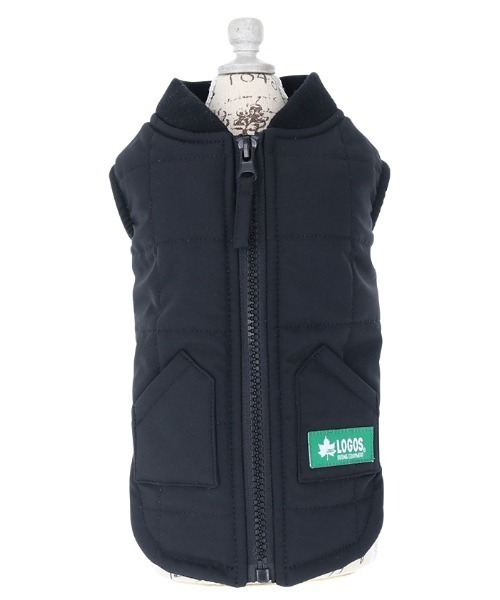 LOGOS（ロゴス）の「LOGOS/中綿スクエアベスト（ペットウェア・メンズ・ブラック/ブラウン・3L/S/2L/XS/L/M）」の3枚目の写真