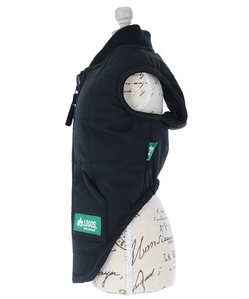 LOGOS（ロゴス）の「LOGOS/中綿スクエアベスト（ペットウェア・メンズ・ブラック/ブラウン・3L/S/2L/XS/L/M）」の4枚目の写真