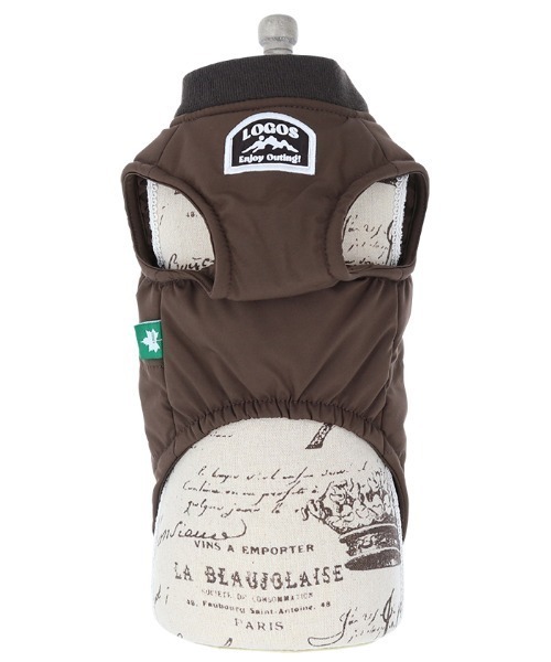LOGOS（ロゴス）の「LOGOS/中綿スクエアベスト（ペットウェア・メンズ・ブラック/ブラウン・3L/S/2L/XS/L/M）」の8枚目の写真