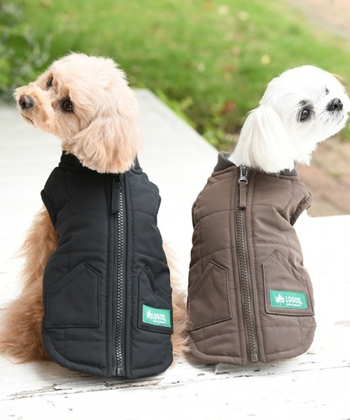LOGOS（ロゴス）の「LOGOS/中綿スクエアベスト（ペットウェア・メンズ・ブラック/ブラウン・3L/S/2L/XS/L/M）」の14枚目の写真