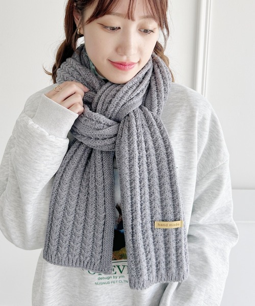 Loueme（ルエム）の「ニット編みボリュームマフラー（マフラー）」 - WEAR