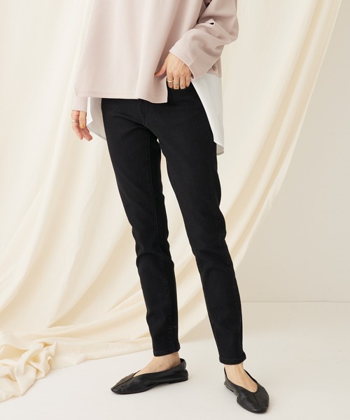 CRAFT STANDARD BOUTIQUE(クラフトスタンダードブティック)の「スキニーデニムパンツ(デニムパンツ・レディース・ブラック/ワンウォッシュ/グレー/インディゴブルー・M/L/S)」の2枚目の写真