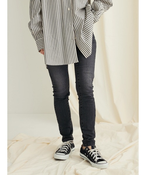 CRAFT STANDARD BOUTIQUE(クラフトスタンダードブティック)の「スキニーデニムパンツ(デニムパンツ・レディース・ブラック/ワンウォッシュ/グレー/インディゴブルー・M/L/S)」の13枚目の写真