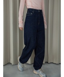 カービングデニムパンツ