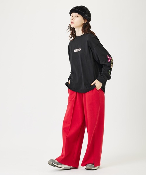 MILKFED.（ミルクフェド）の「SCRIBBLE L/S TEE（Tシャツ/カットソー・レディース・ブラック/ホワイト/ライトブルー・L/M）」の4枚目の写真