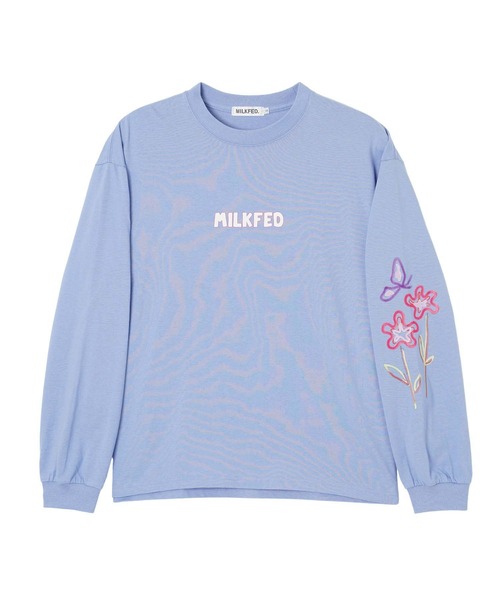 MILKFED.（ミルクフェド）の「SCRIBBLE L/S TEE（Tシャツ/カットソー・レディース・ブラック/ホワイト/ライトブルー・L/M）」の10枚目の写真