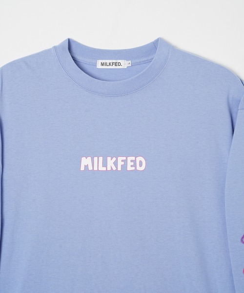MILKFED.（ミルクフェド）の「SCRIBBLE L/S TEE（Tシャツ/カットソー・レディース・ブラック/ホワイト/ライトブルー・L/M）」の12枚目の写真