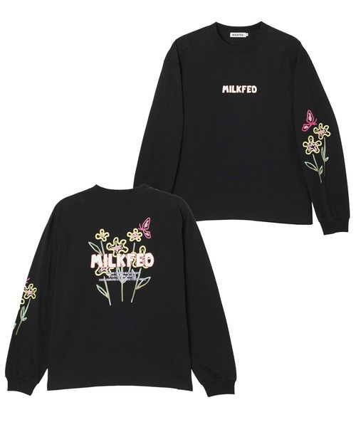 MILKFED.（ミルクフェド）の「SCRIBBLE L/S TEE（Tシャツ/カットソー・レディース・ブラック/ホワイト/ライトブルー・L/M）」の7枚目の写真