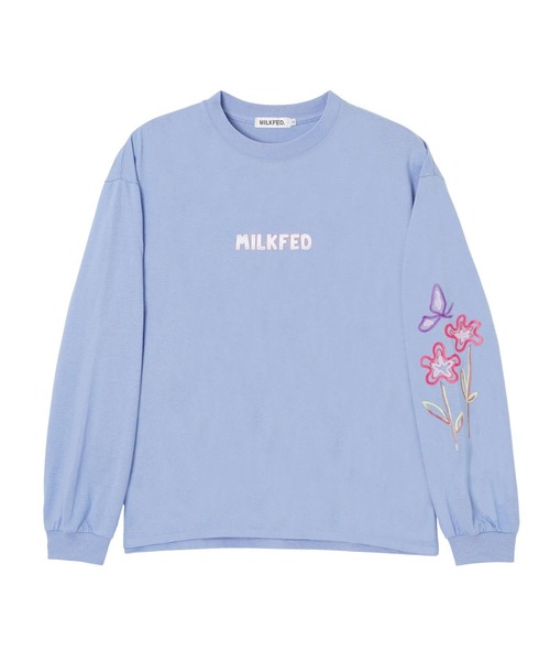MILKFED.（ミルクフェド）の「SCRIBBLE L/S TEE（Tシャツ/カットソー・レディース・ブラック/ホワイト/ライトブルー・L/M）」の22枚目の写真