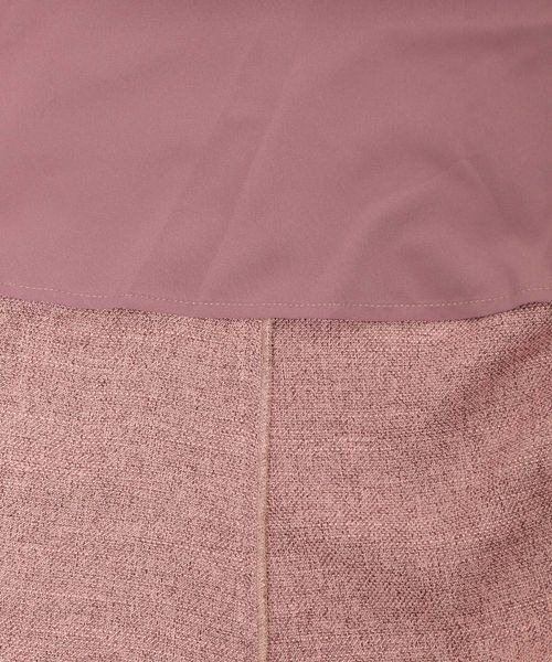 mysty woman（ミスティウーマン）の「ツイードエンパイアワンピ　982134（ワンピース・レディース・チャコールグレー/ブラウン/ピンク・FREE）」の17枚目の写真