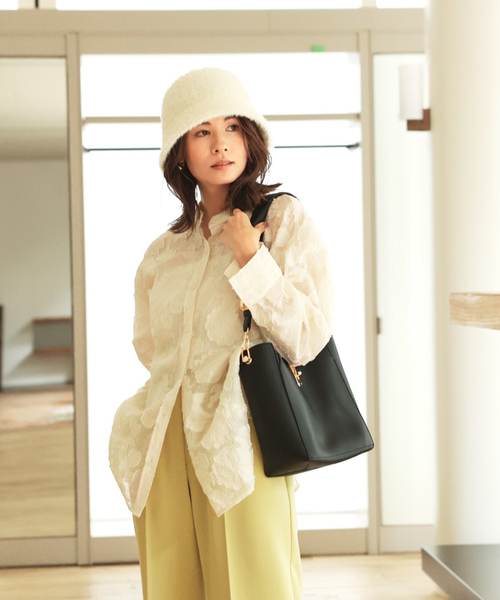 abahouse mavie（アバハウスマヴィ）の「フェイクスエードバケットハット（ハット・レディース・ブラック/ベージュ/アイボリー/ブラック系その他・フリー）」の10枚目の写真