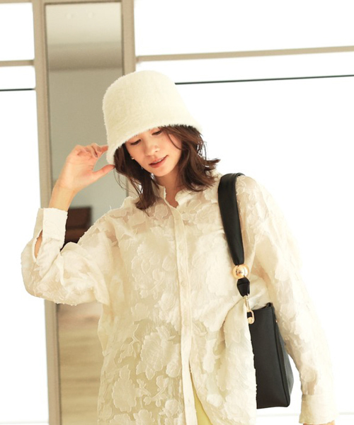 abahouse mavie（アバハウスマヴィ）の「フェイクスエードバケットハット（ハット・レディース・ブラック/ベージュ/アイボリー/ブラック系その他・フリー）」の12枚目の写真