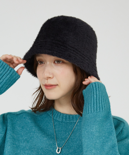 abahouse mavie（アバハウスマヴィ）の「フェイクスエードバケットハット（ハット・レディース・ブラック/ベージュ/アイボリー/ブラック系その他・フリー）」の17枚目の写真