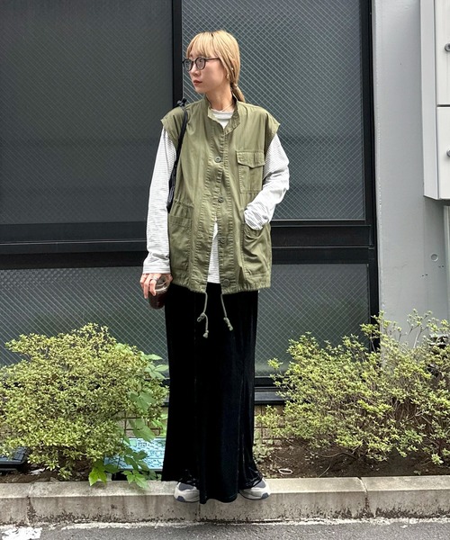 feepur(フェピュール)の「ボーダールーズロンTee(Tシャツ/カットソー・レディース・ネイビー/ブルー/パープル/ホワイト×ブラック/ホワイト×レッド・MEDIUM)」の6枚目の写真