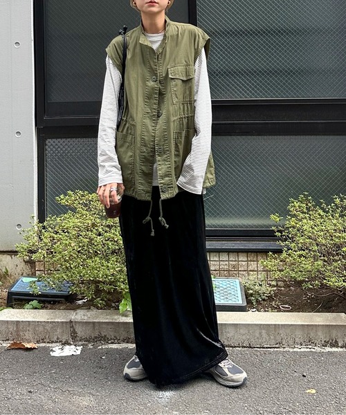feepur(フェピュール)の「ボーダールーズロンTee(Tシャツ/カットソー・レディース・ネイビー/ブルー/パープル/ホワイト×ブラック/ホワイト×レッド・MEDIUM)」の8枚目の写真