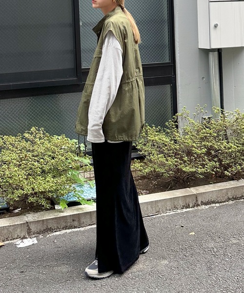 feepur(フェピュール)の「ボーダールーズロンTee(Tシャツ/カットソー・レディース・ネイビー/ブルー/パープル/ホワイト×ブラック/ホワイト×レッド・MEDIUM)」の11枚目の写真