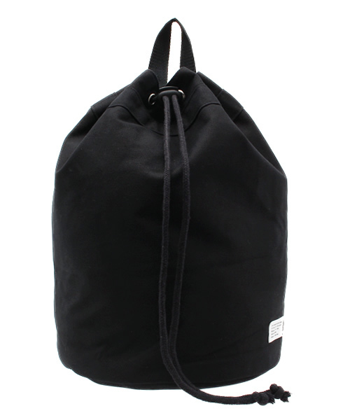 WEGO（ウィゴー）の「WEGO/キャンバスボンサック（バックパック/リュック・レディース・ブラック/ホワイト・FREE）」の2枚目の写真