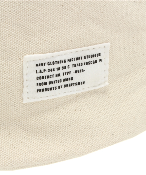 WEGO（ウィゴー）の「WEGO/キャンバスボンサック（バックパック/リュック・レディース・ブラック/ホワイト・FREE）」の9枚目の写真