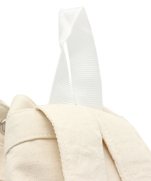 WEGO（ウィゴー）の「WEGO/キャンバスボンサック（バックパック/リュック・レディース・ブラック/ホワイト・FREE）」の11枚目の写真