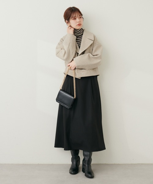 natural couture（ナチュラルクチュール）の「サイドドロストキャミワンピース（ワンピース・レディース・ライトベージュ/ブラック/その他1/モカ・FREE）」の9枚目の写真