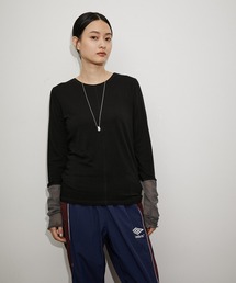 ADAM ET ROPE' | 【サステナブル】エアリーシアーカフスカットソー(Tシャツ/カットソー)