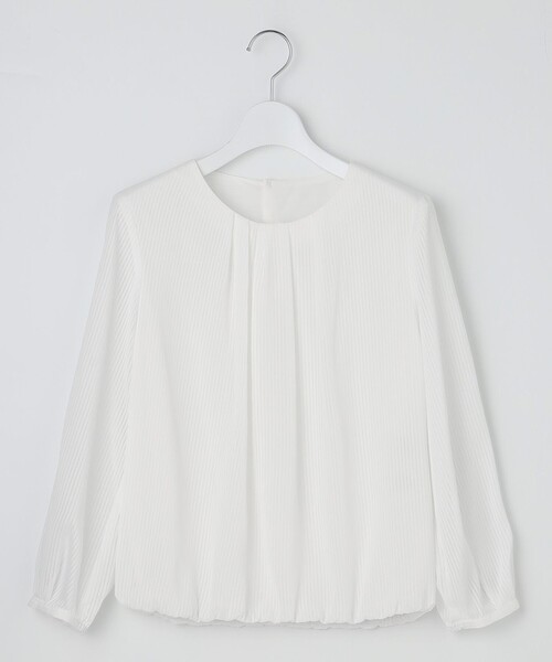 J.PRESS Ladies(J.プレス レディス)の「シャドーストライプ クルーネック カットソー(Tシャツ/カットソー・レディース・ホワイト系1・SMALL)」の5枚目の写真