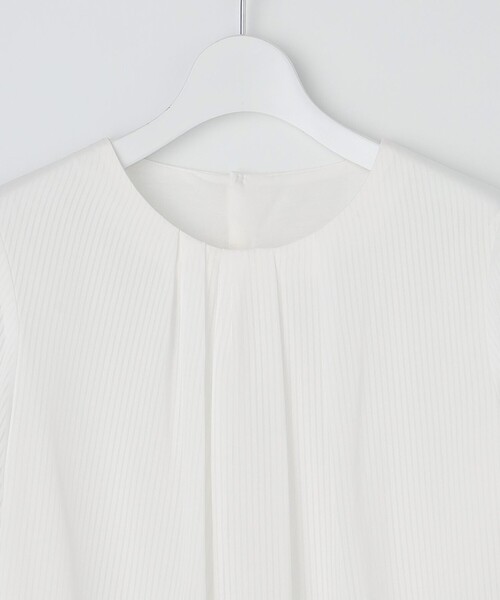 J.PRESS Ladies(J.プレス レディス)の「シャドーストライプ クルーネック カットソー(Tシャツ/カットソー・レディース・ホワイト系1・SMALL)」の7枚目の写真