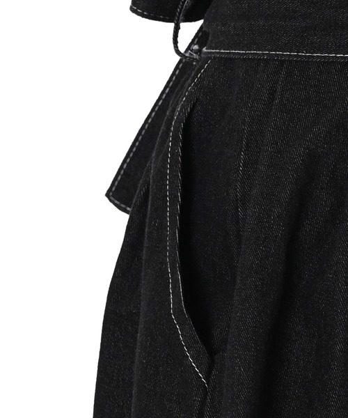 Narcissus(ナルシス)の「【WEBSTORE 限定商品】フレアデニムミニパンツ(デニムパンツ・レディース・ブラック/その他・FREE)」の10枚目の写真