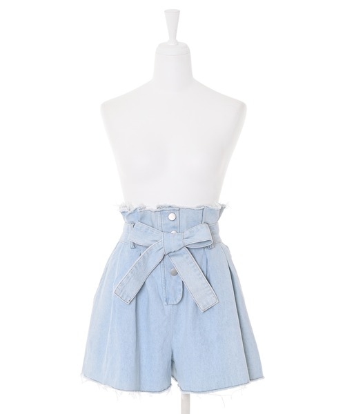 Narcissus(ナルシス)の「【WEBSTORE 限定商品】フレアデニムミニパンツ(デニムパンツ・レディース・ブラック/その他・FREE)」の12枚目の写真
