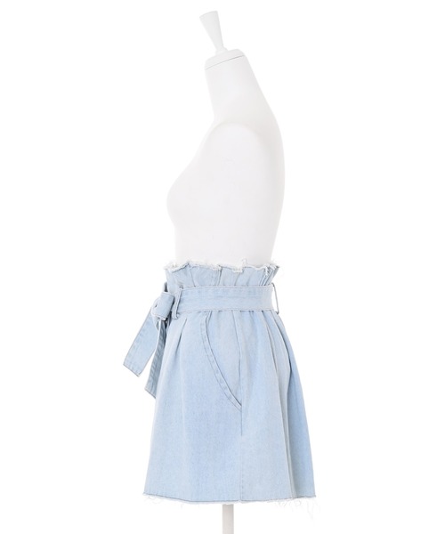 Narcissus(ナルシス)の「【WEBSTORE 限定商品】フレアデニムミニパンツ(デニムパンツ・レディース・ブラック/その他・FREE)」の13枚目の写真