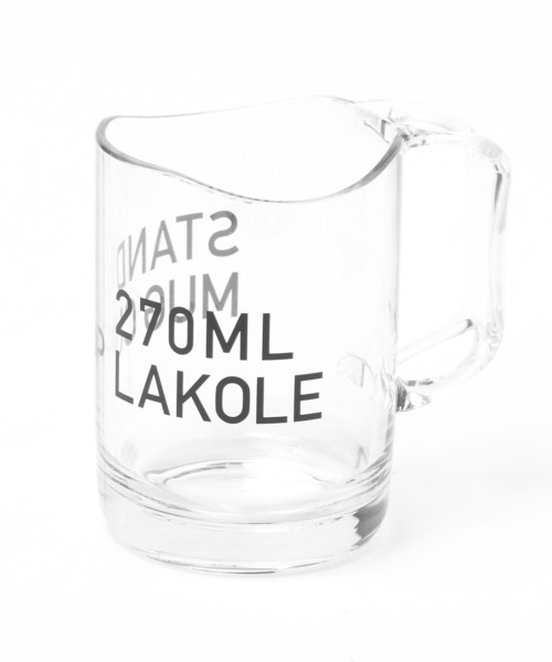 LAKOLE(ラコレ)の「スタンドつきコップ / 975129(バス/トイレグッズ・レディース・アイボリー/チャコール・FREE)」の2枚目の写真