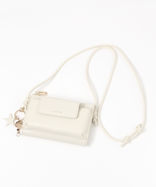 BAYFLOW（ベイフロー）の「フラップスマホショルダー（ショルダーバッグ・レディース・ライトグレー/ブラック/アイボリー・FREE）」の3枚目の写真