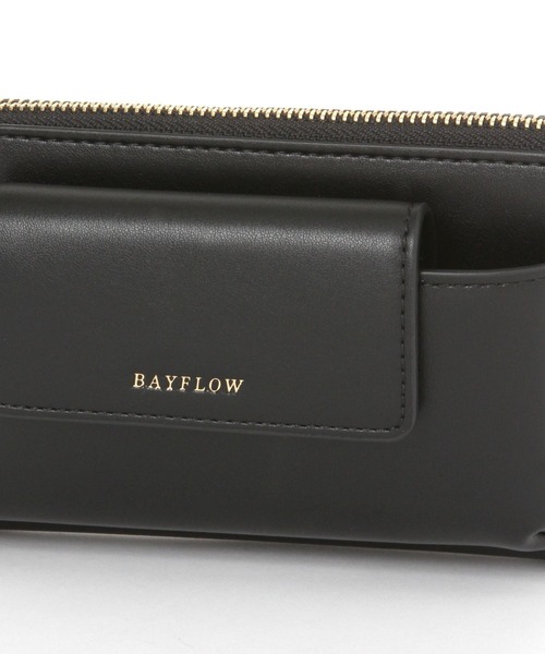 BAYFLOW（ベイフロー）の「フラップスマホショルダー（ショルダーバッグ・レディース・ライトグレー/ブラック/アイボリー・FREE）」の9枚目の写真