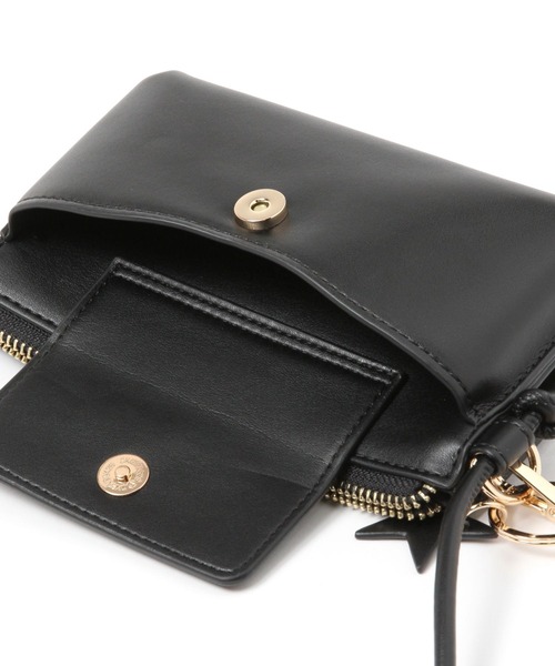 BAYFLOW（ベイフロー）の「フラップスマホショルダー（ショルダーバッグ・レディース・ライトグレー/ブラック/アイボリー・FREE）」の10枚目の写真