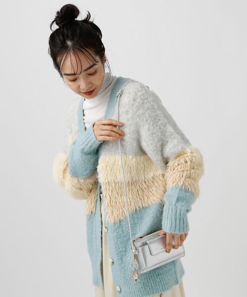 BAYFLOW（ベイフロー）の「フラップスマホショルダー（ショルダーバッグ・レディース・ライトグレー/ブラック/アイボリー・FREE）」の21枚目の写真