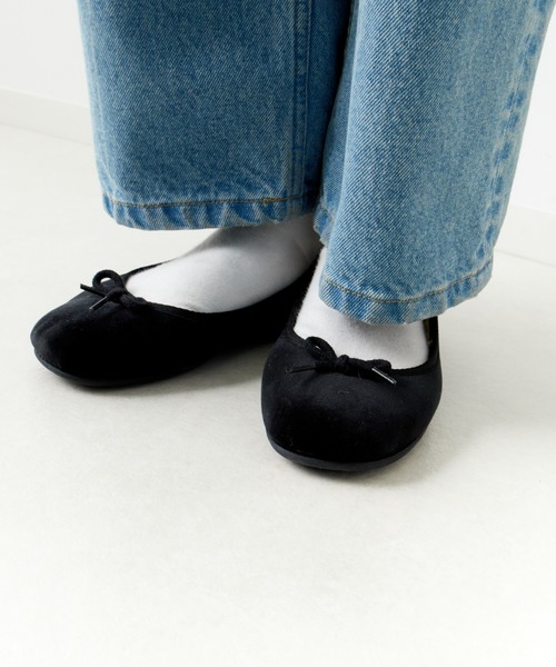 O'Kyti（オキティ）の「[O'Kyti/オキティ] ベルベット バレエシューズ（バレエシューズ・レディース・ブラック・38/37/36）」の12枚目の写真