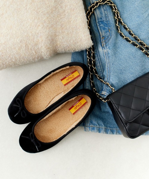 O'Kyti（オキティ）の「[O'Kyti/オキティ] ベルベット バレエシューズ（バレエシューズ・レディース・ブラック・38/37/36）」の21枚目の写真