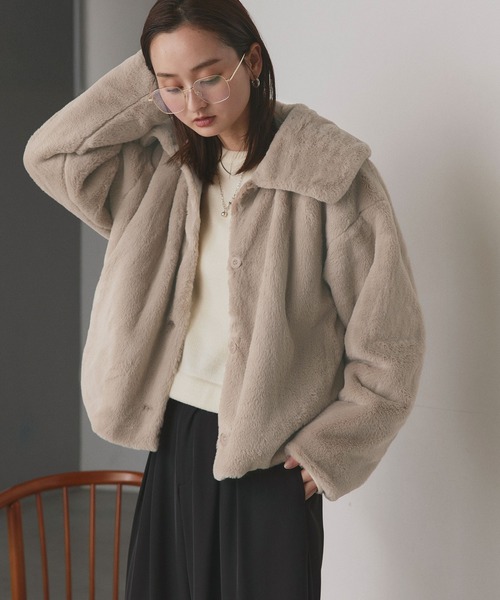 エコファーアシメントリックジャケット エコファーアシメントリックジャケット - VIAVANDA | 60% - アジア