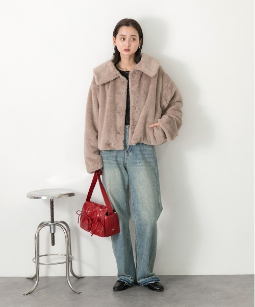 Jakke Rita Faux-Fur Coat | Anthropologie