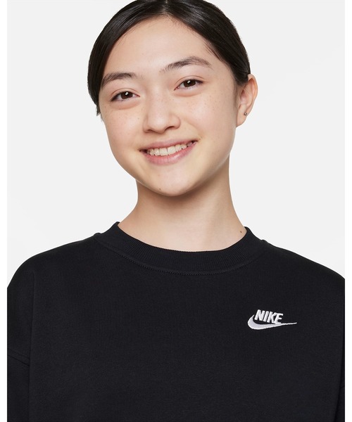 NIKE(ナイキ)の「《NIKEアパレル》YTH GI NSWクラブフリースOVRSZDLB(スウェット・キッズ・ブラック/パープル/グレー/ライトインディゴブルー/オフホワイト・160/130/140/150)」の8枚目の写真