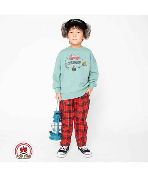 BREEZE(ブリーズ)の「【POPFIRE】モチーフトレーナー(スウェット・キッズ・キナリ/レインボー/レッド/サックスブルー・120/130/100/140/110/90/80)」の5枚目の写真