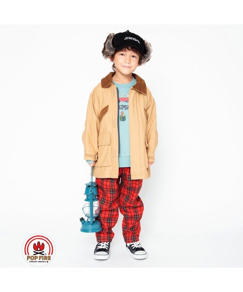 BREEZE(ブリーズ)の「【POPFIRE】モチーフトレーナー(スウェット・キッズ・キナリ/レインボー/レッド/サックスブルー・120/130/100/140/110/90/80)」の7枚目の写真