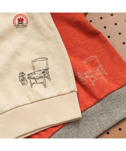 BREEZE(ブリーズ)の「【POPFIRE】モチーフトレーナー(スウェット・キッズ・キナリ/レインボー/レッド/サックスブルー・120/130/100/140/110/90/80)」の13枚目の写真