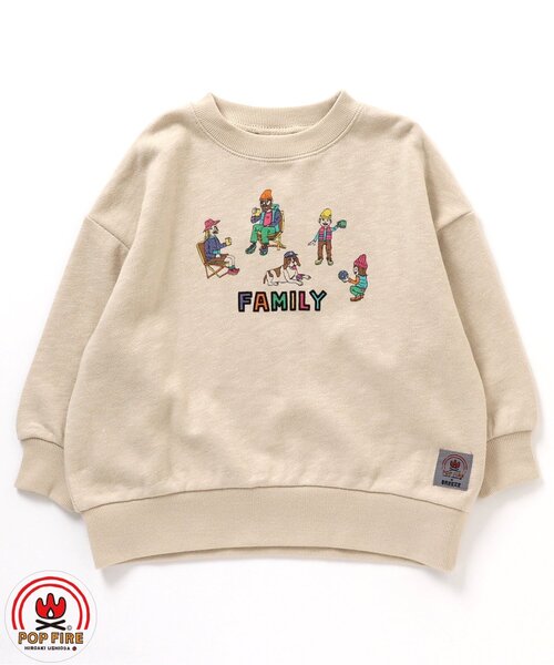 BREEZE(ブリーズ)の「【POPFIRE】モチーフトレーナー(スウェット・キッズ・キナリ/レインボー/レッド/サックスブルー・120/130/100/140/110/90/80)」の15枚目の写真